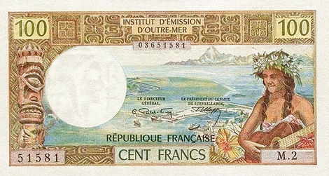 100 Francs – 1971-77 – Nova Caledônia