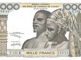 1.000 Francs – 1959-65 – Estados da África Ocidental (Senegal)