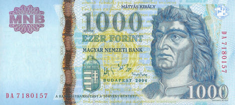 100 Pengo – 1945 – 1.000 Forint – 2006 – Hungria