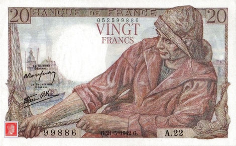 20 Francs– 1942 – França