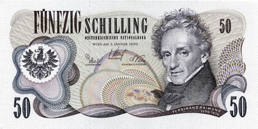 50 Schillings – 1970 – Áustria