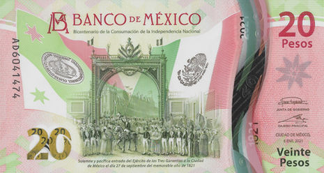 20 Pesos – 2021 – México