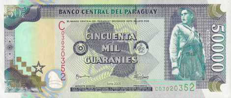 50.000 Guaranies – 2005 – Paraguai