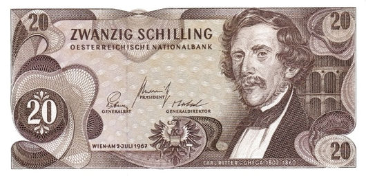 20 Schilling – 1967 – Áustria