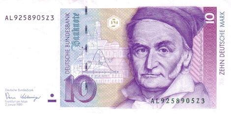 10 Deutsche Mark – 1989 – República Federal da Alemanha