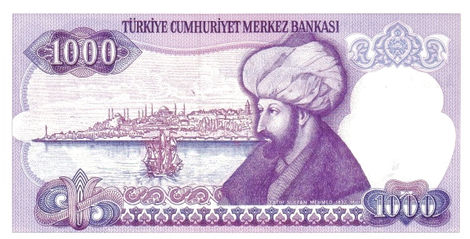 1.000 Turk Lirasi – 1970 – Turquia