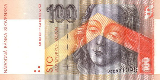 100 Korun – 1993 – Eslováquia
