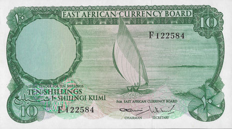 10 Shillings – 1964 – África Oriental