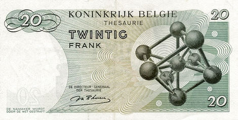 20 Francs – 1964 – Bélgica