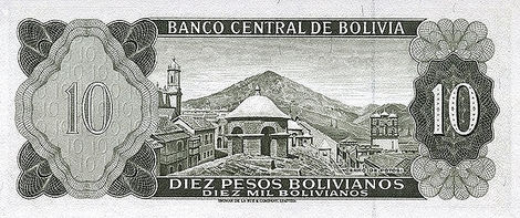 10 Pesos Bolivianos – 1962 – Bolívia