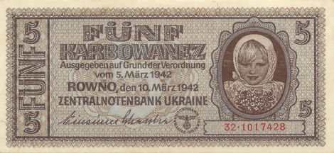 5 Karbowanez – 1942 – Ucrânia