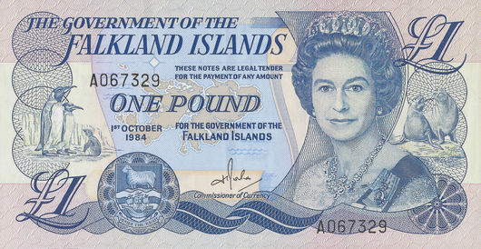 1 e 5 Pounds – 1984/83 – Ilhas Falkland