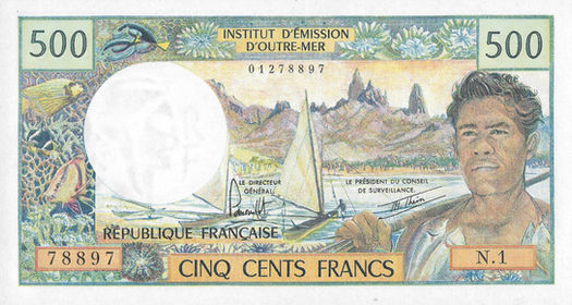 20 e 500 Francs – 1963 e 1970 – Taiti