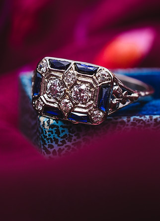 sapphire estate ring