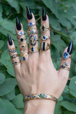 sapphire estate jewelry