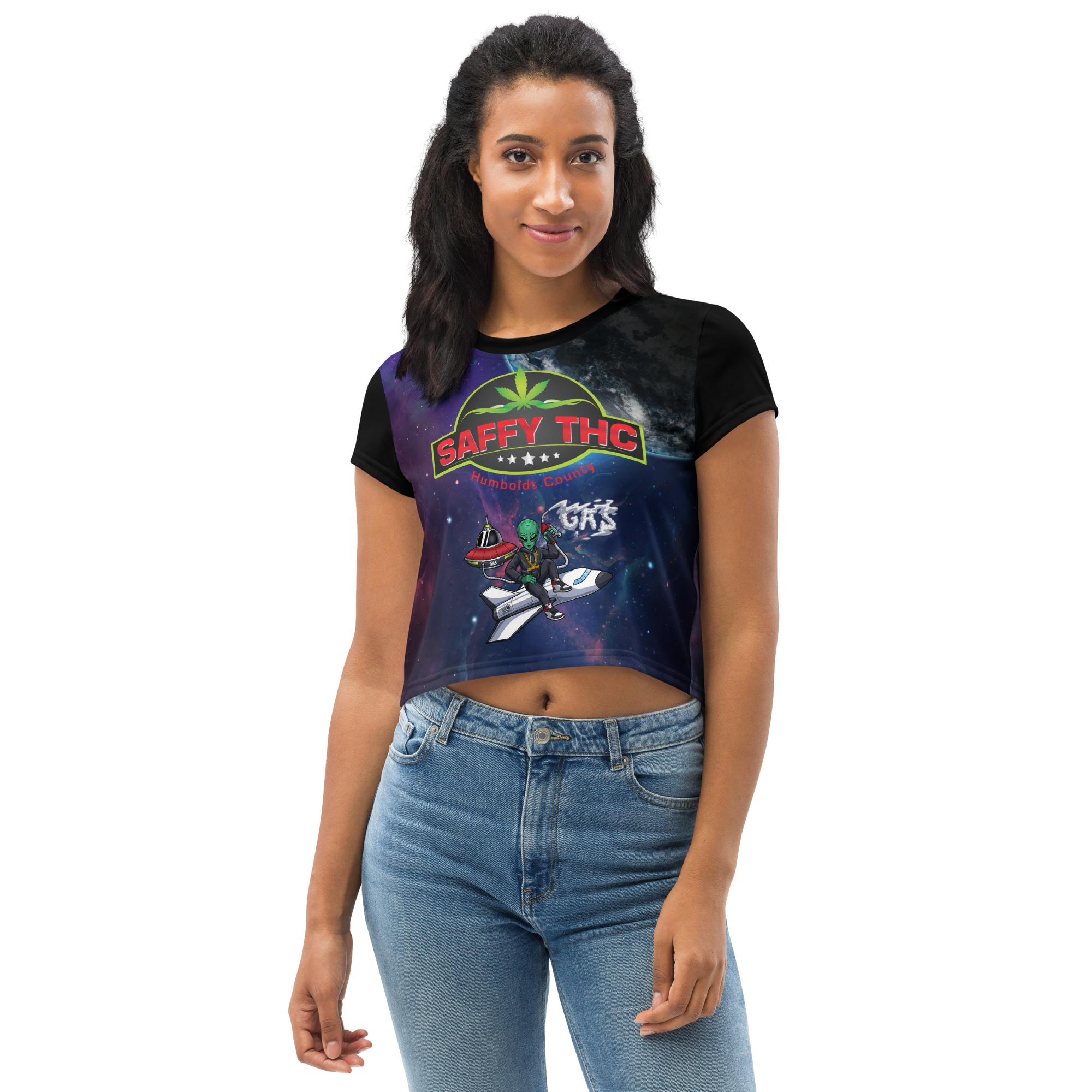 SAFFYTHC -Spaced Out- Crop Top