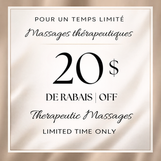 20$ OFF Massage