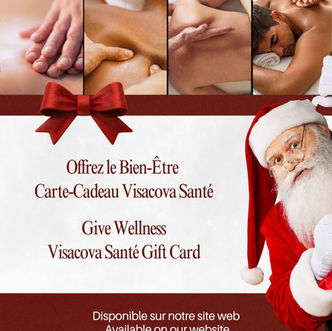 Visacova Santé Massothérapie, cartes-cadeaux
