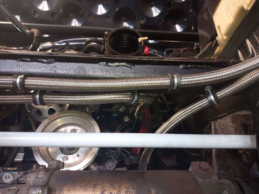 Thumbnail: Mazda RX8 Racing Stainless Replacement Oil Cooler Lines
