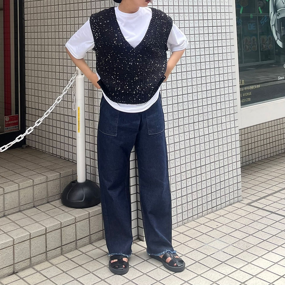 【The BaTONe.】"Suzy" AIR SPINNING Unisex relax round hem Tops【6007011】