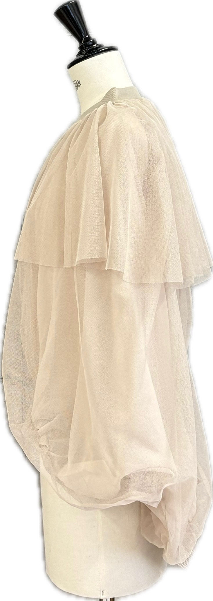 サムネイル： 8508024    Transparent　frill ZIP　blouson