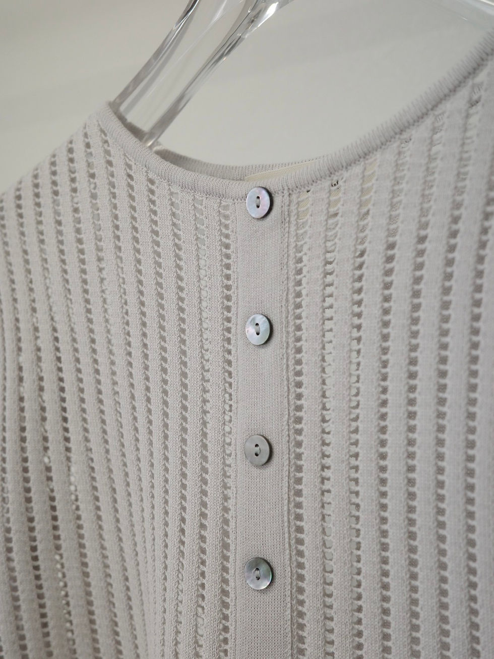 サムネイル： drop Knit half sleeve CD