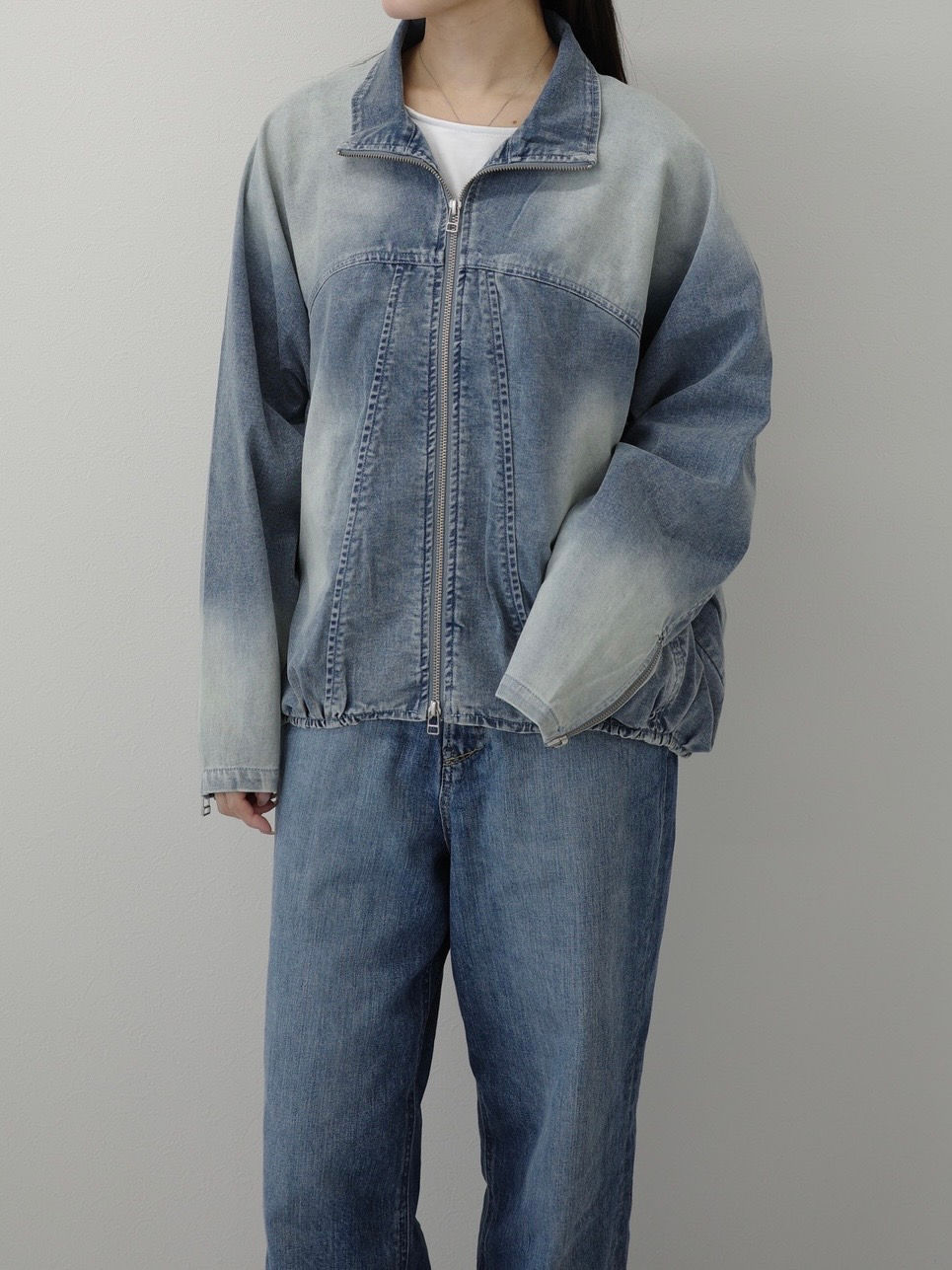 サムネイル： stretch denim blouson