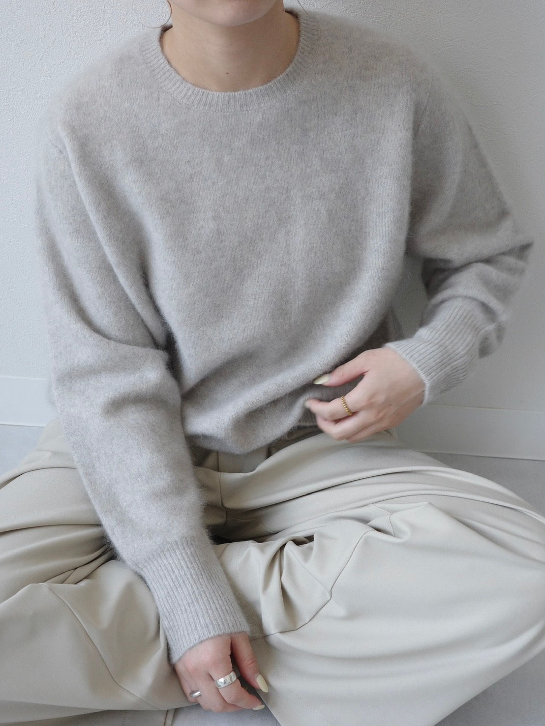 【Lilly Lynque】Raccoon crew neck TOPS