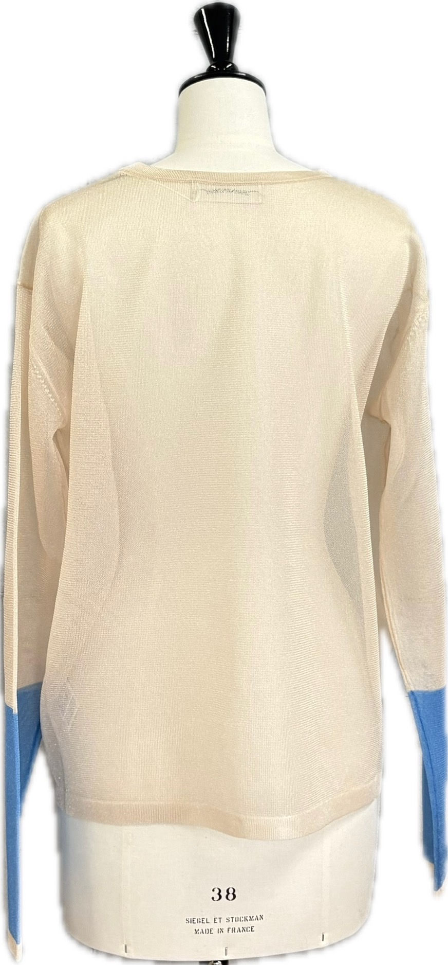 サムネイル： 8508005    Transparent　bycolor sleeve tops