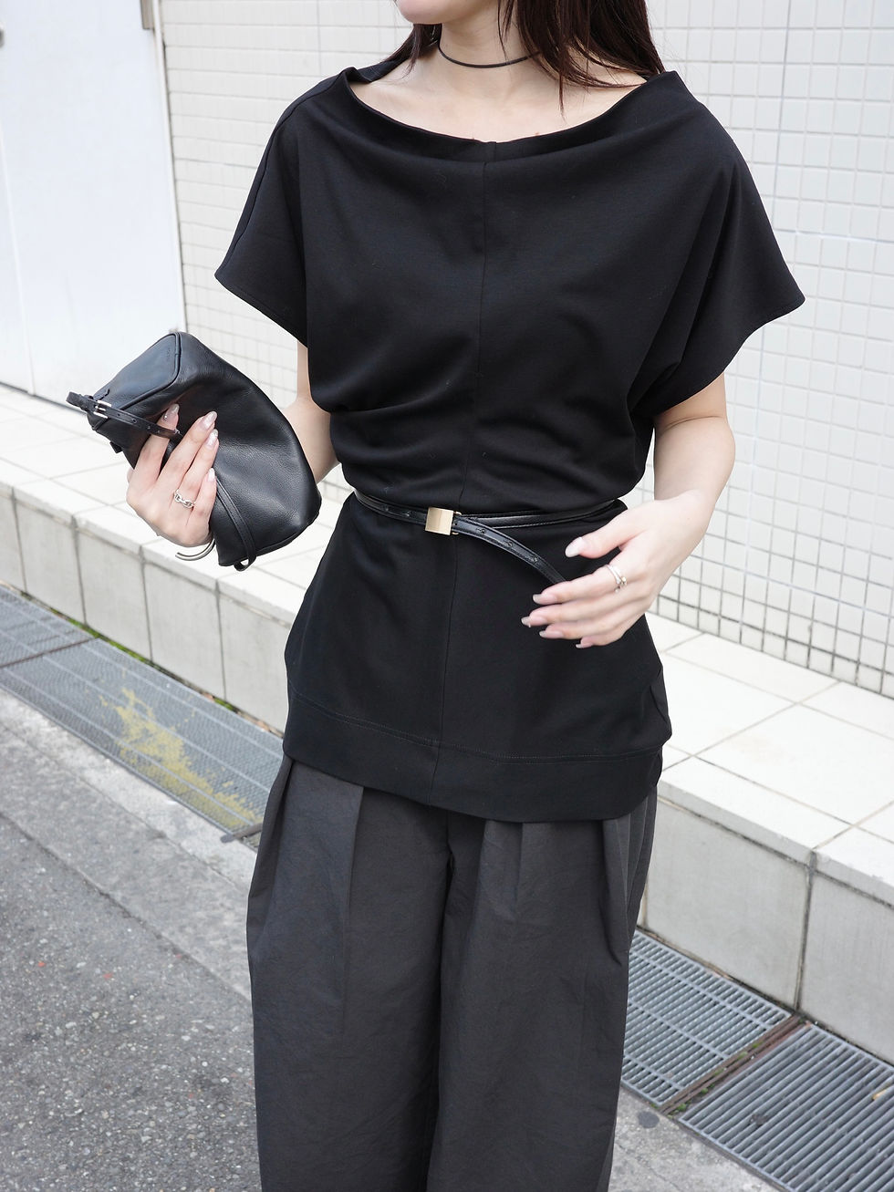 サムネイル： Draped Cotton Cut & Sewn