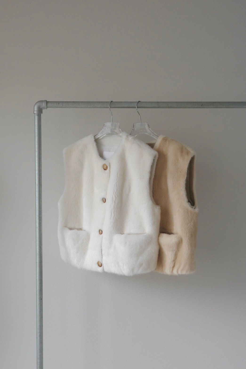 【vaneum】MINK FUR compact vest