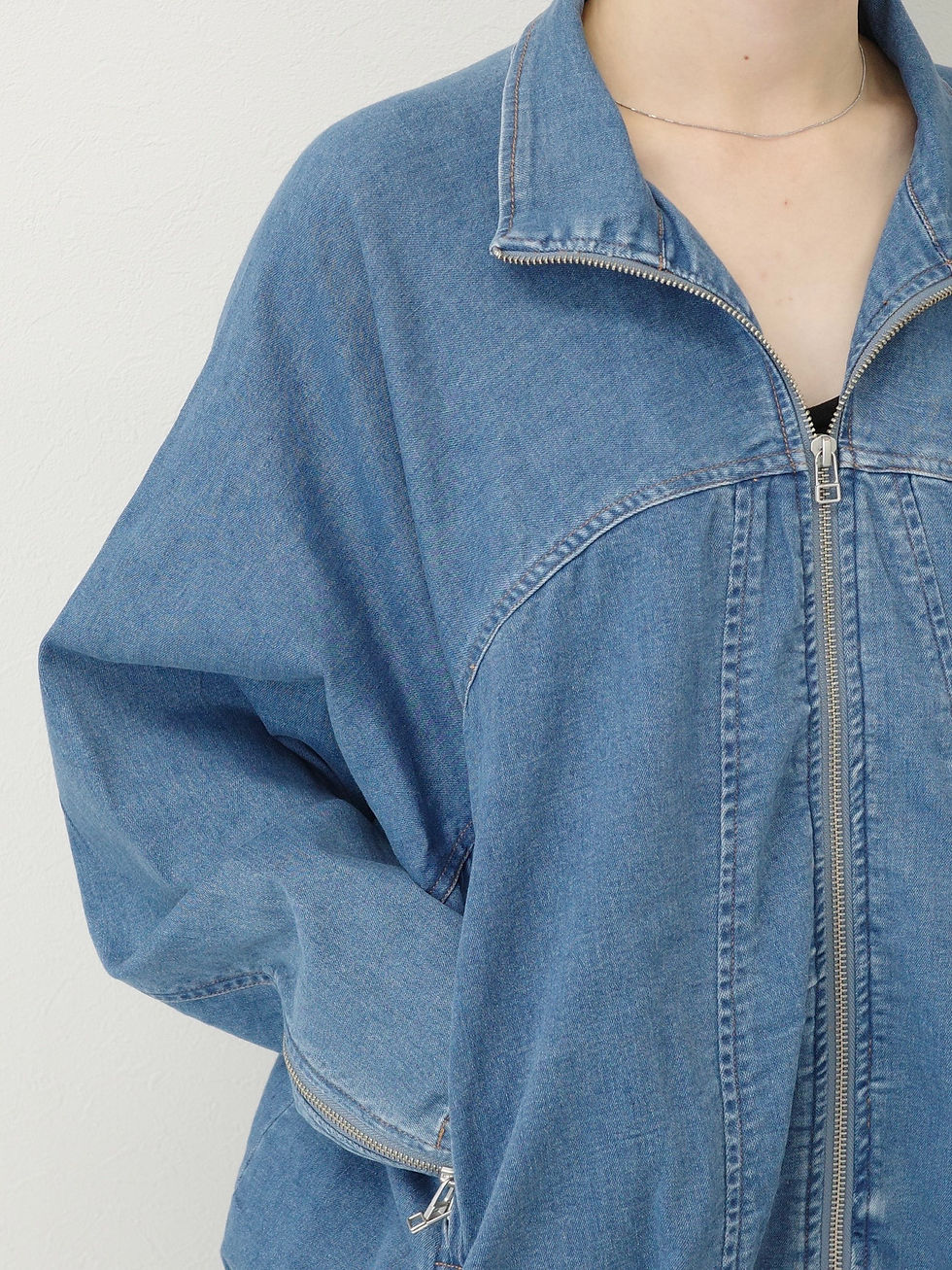 サムネイル： stretch denim blouson