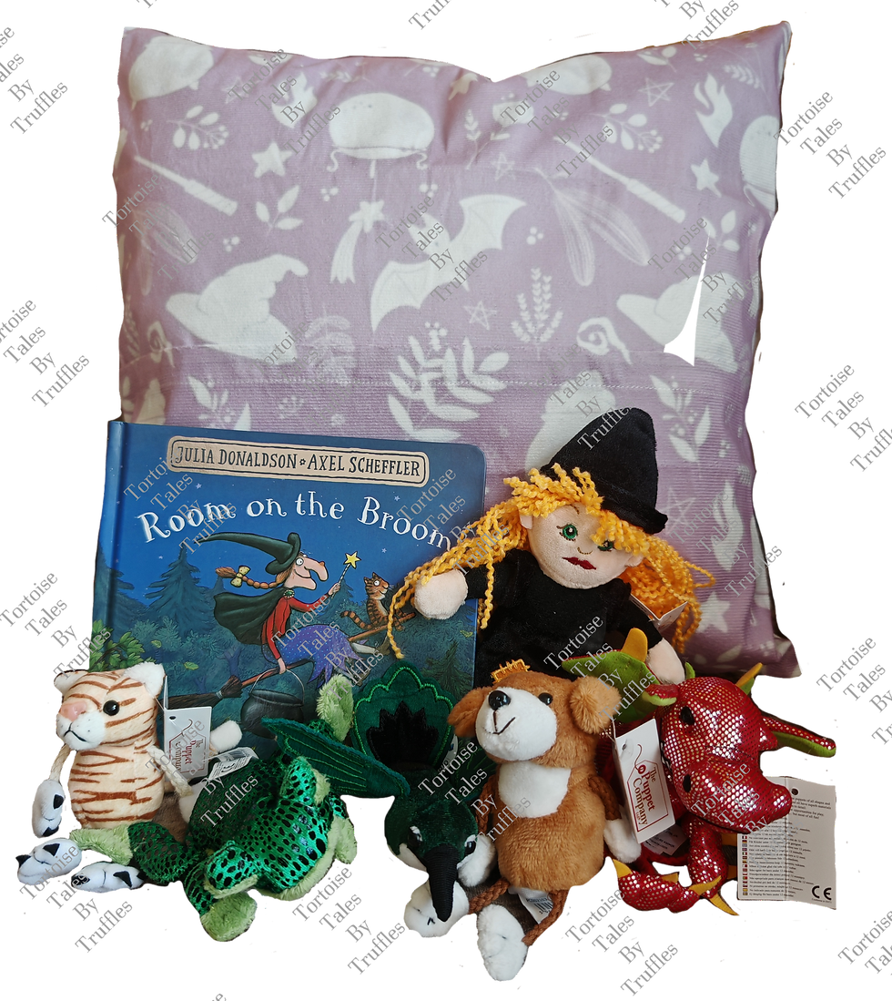 Thumbnail: Room on the broom sensory story cushion