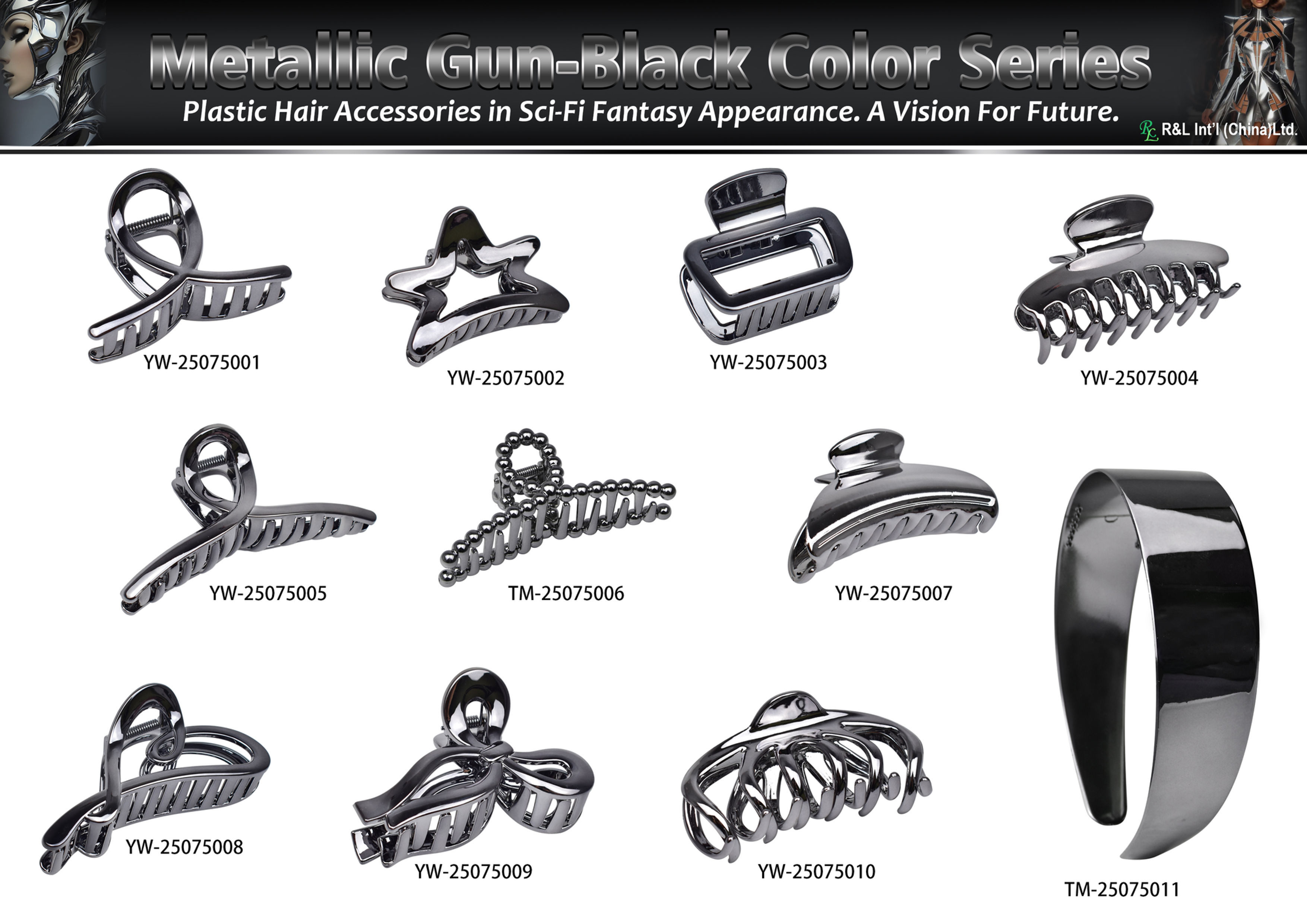 Metallic Gun-Black Color Series