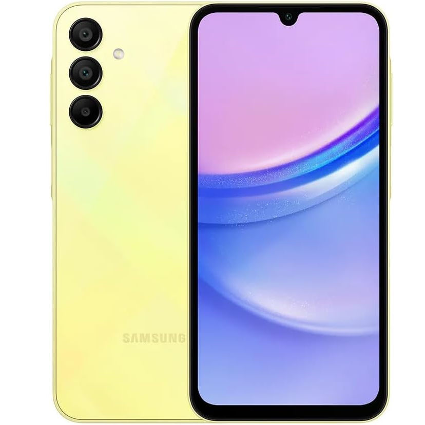 Smartphone Samsung Galaxy A15, com 4GB de Ram, 128 GB de armazenamento, Tela Infinita Super AMOLED de 6,5", câmera tripla traseira, Dual Chip, conector universal usb-c.