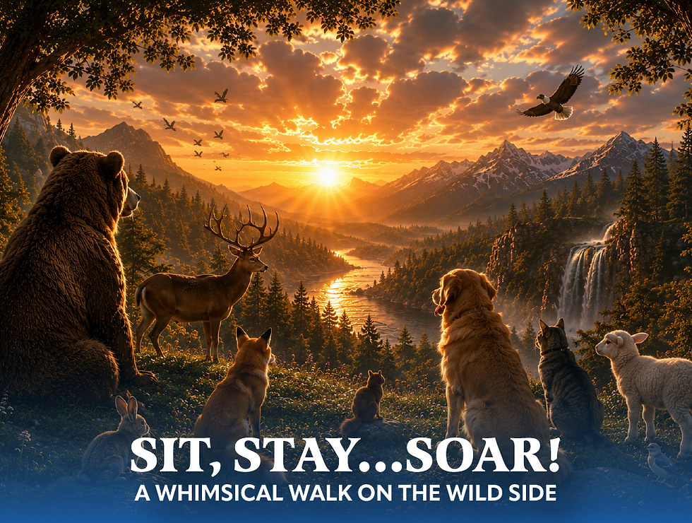 Sit, Stay...Soar! A Whimsical Walk on the Wild Side