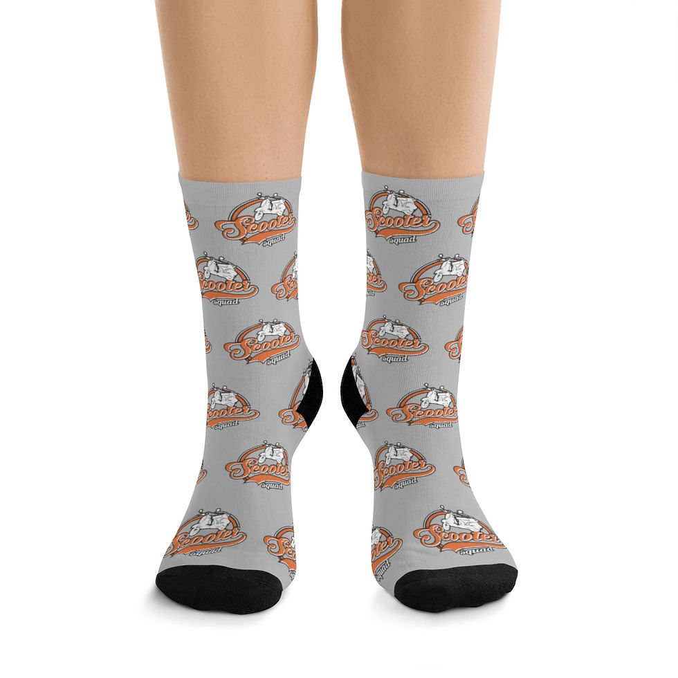 Thumbnail: Scooter Squad DTG Socks Grey
