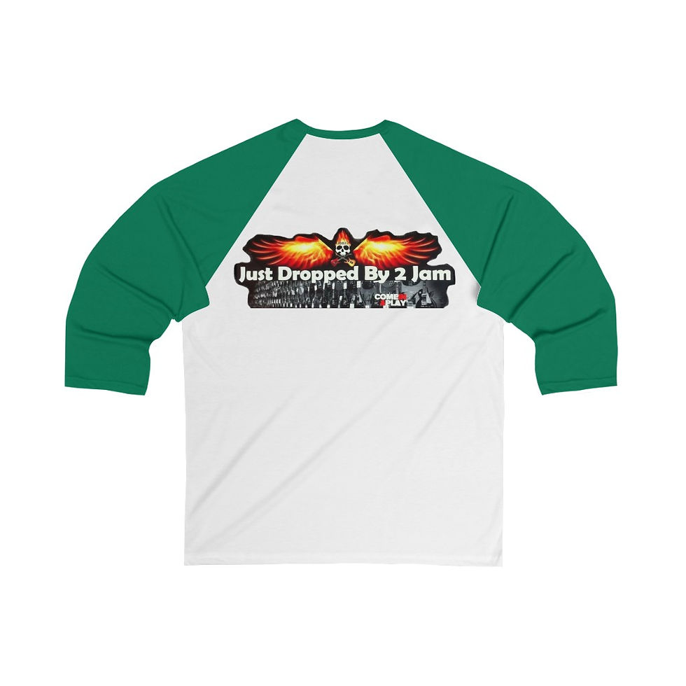 Thumbnail: JDB2J Unisex 3/4 Sleeve Baseball Tee