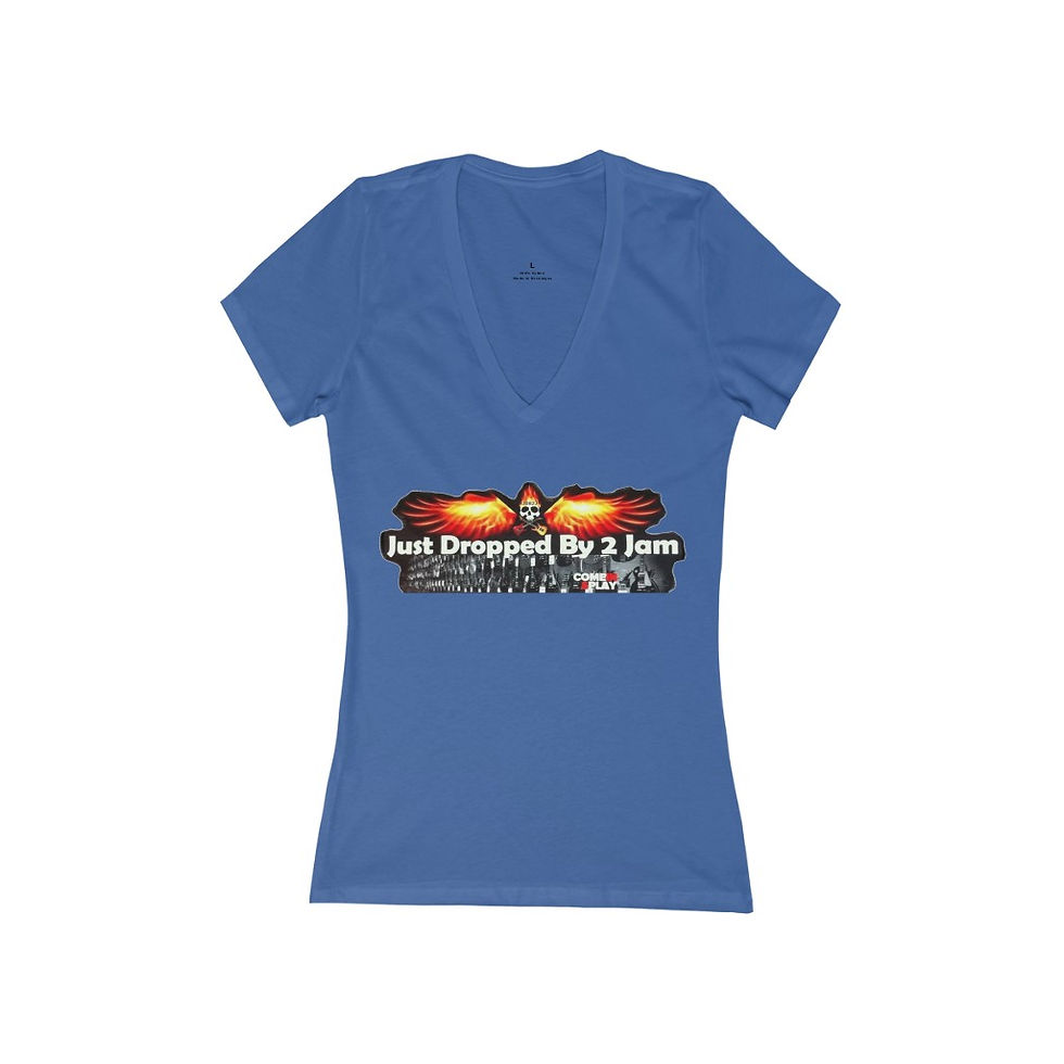Thumbnail: JDB2J Women's Jersey Short Sleeve Deep V-Neck Tee