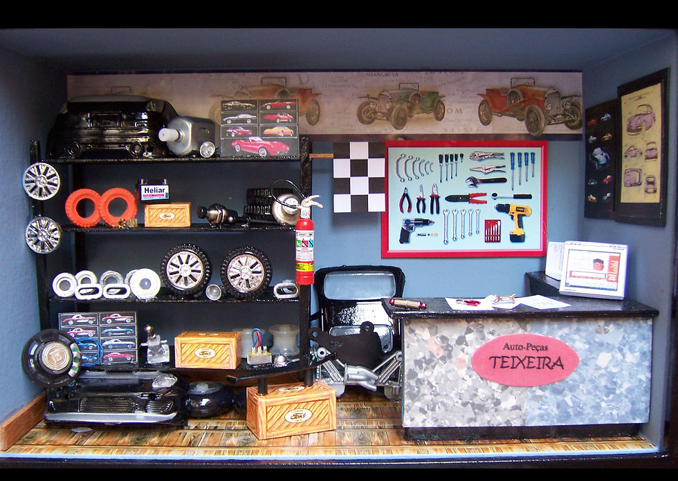 Roombox Miniatura LOJA AUTO-PEÇAS