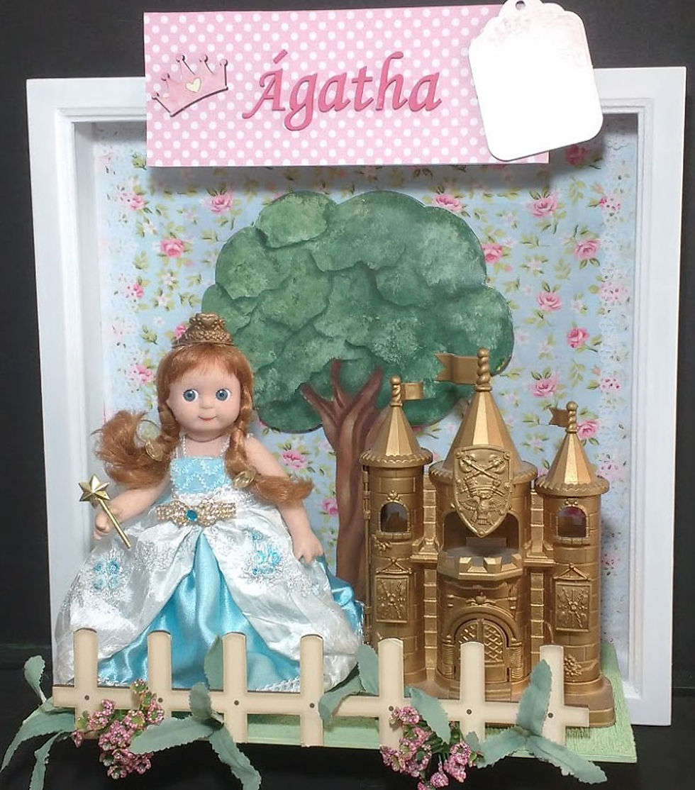 Miniatura: Porta Maternidade MENINA BONECA 6