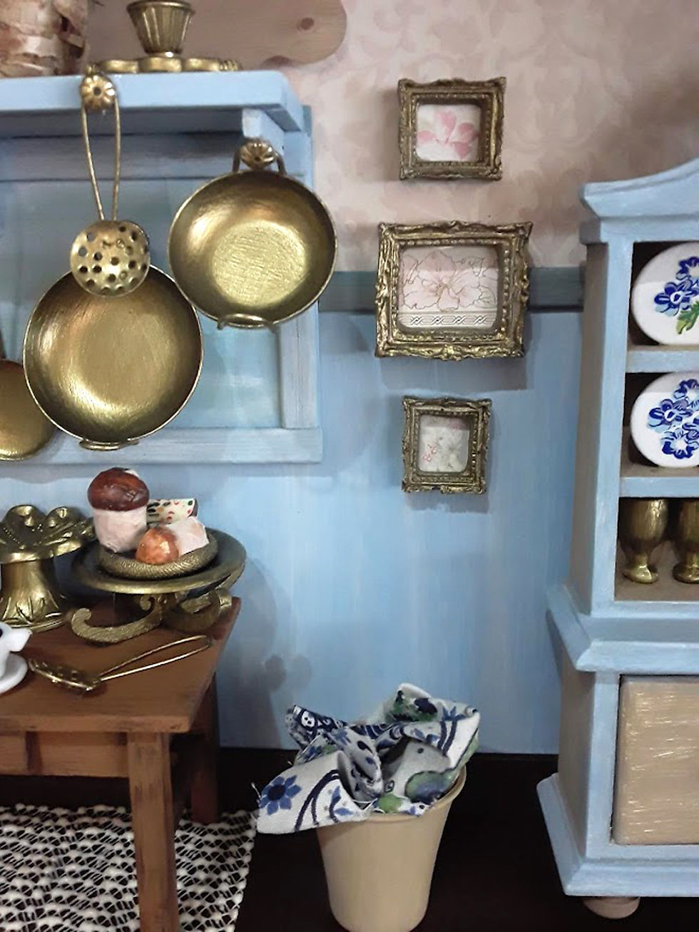 Miniatura: Quadro Cenário em Miniatura COZINHA SHABBY CHIC 1