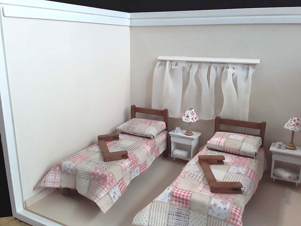 Miniatura: Roombox Dormitório Padrão Casa de Repouso