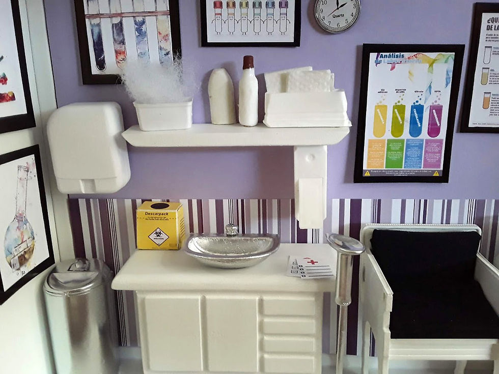 Miniatura: Quadro Cenário em Miniatura Consultório ANÁLISES CLÍNICAS 2 (COLETA)