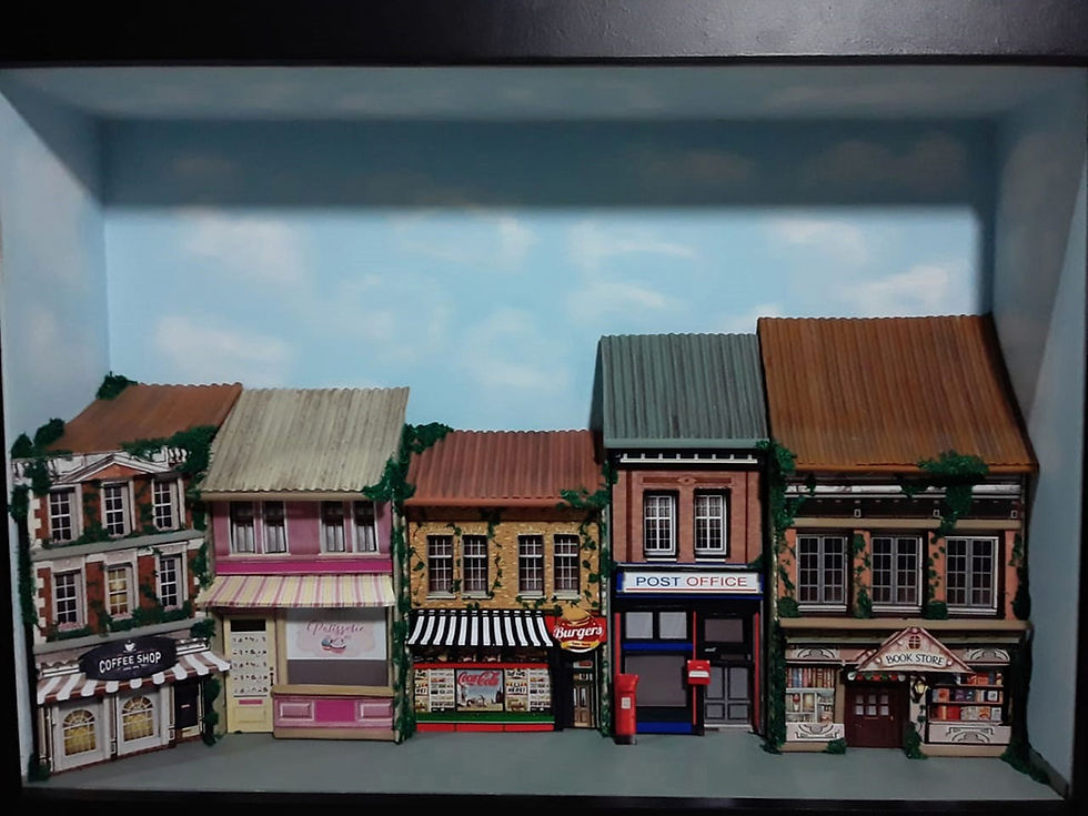 Miniatura: Quadro retangular  MAQUETES CASAS ANTIGAS COMERCIAIS