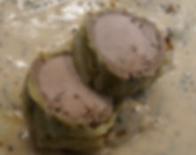 ポークフィレのロールキャベツ風Kagoshima pork in spring