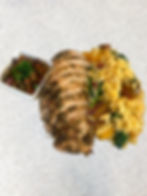 Grilled Chicken, Vegetables Lemon Orzo