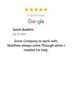 Samih Baaklini Google Review