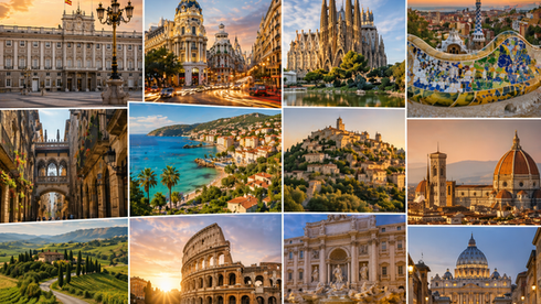 Luces del Mediterráneo: de Madrid a Roma en un viaje inolvidable