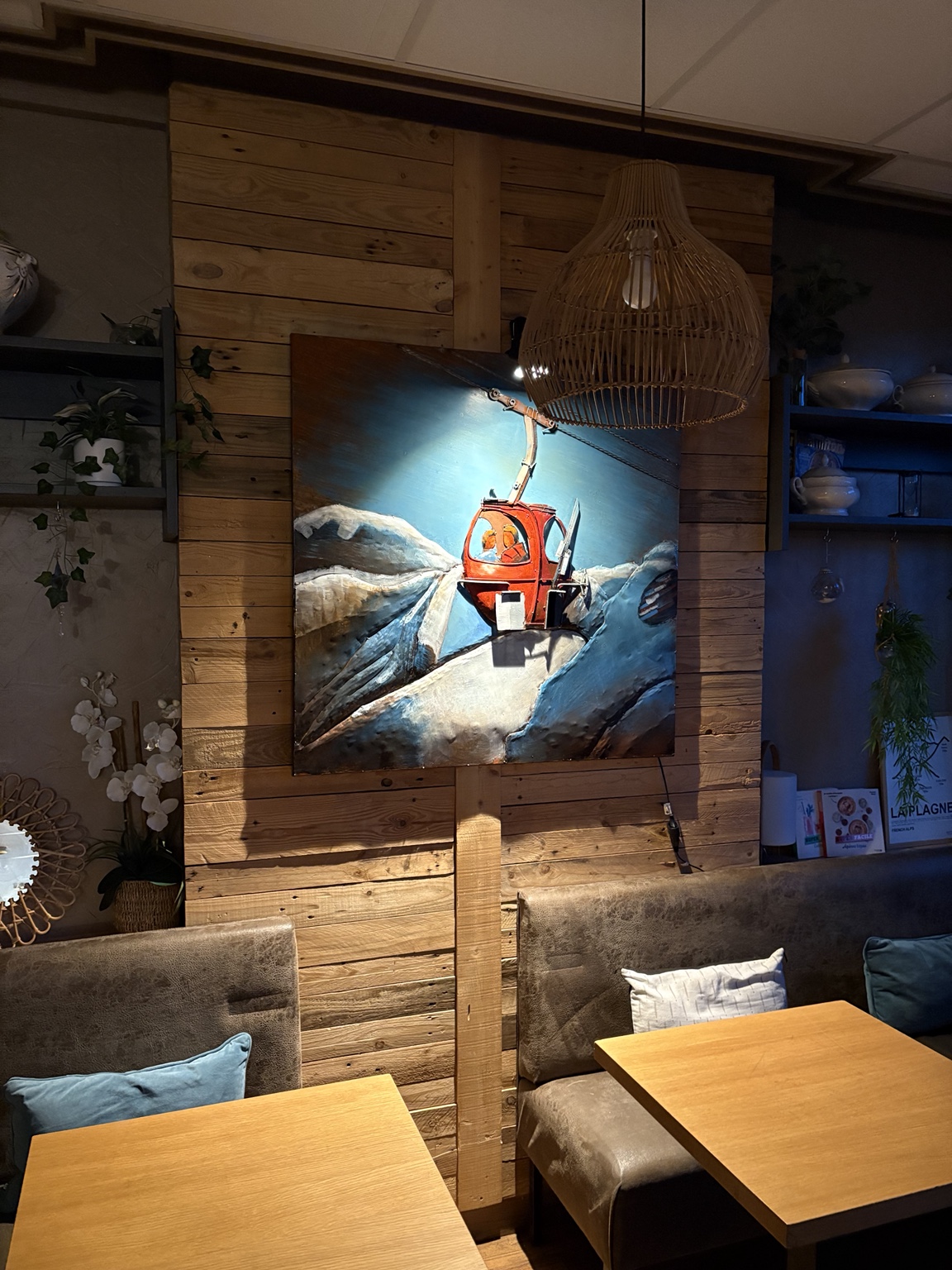 Télécabines de nuit à La Plagne
